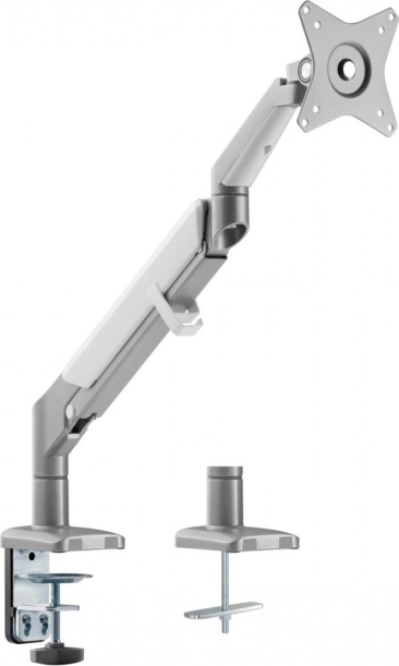 Ergonomski nosilec za monitor s plinsko vzmetjo Sivi