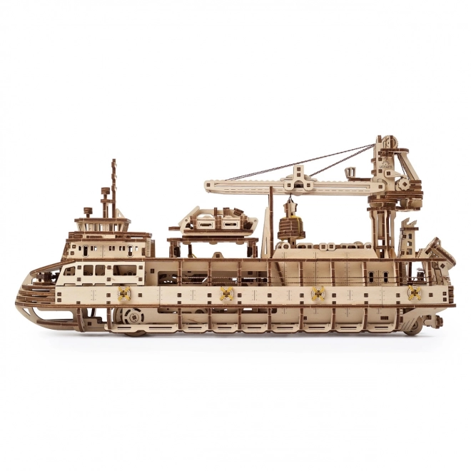 Ugears 3D uganka - Raziskovalna parna ladja 575 delov