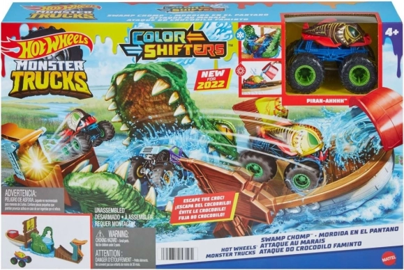 HOT WHEELS MONSTER TRUCKS Color Shifters – krokodilje čeljusti igralni set