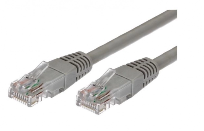 Kabel patchcord kategorija 6 RJ45 UTP 1 m siv - pakiranje 10 kosov