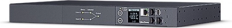 ATS PDU 1U 10 A, 2× C14, 12× C13 s SNMP – CyberPower