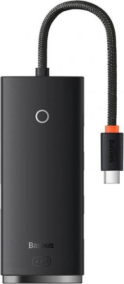 Baseus Lite Series USB-C hub s 4x USB 3.0 in USB-C, črn