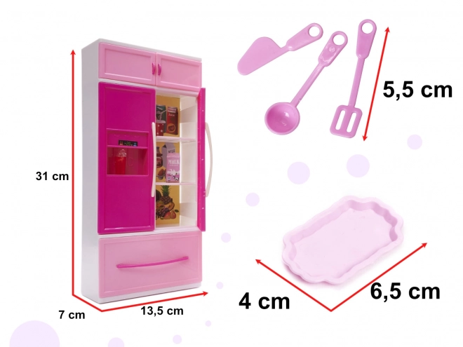 Kuhinja za punčke 4-moduli z LED učinki