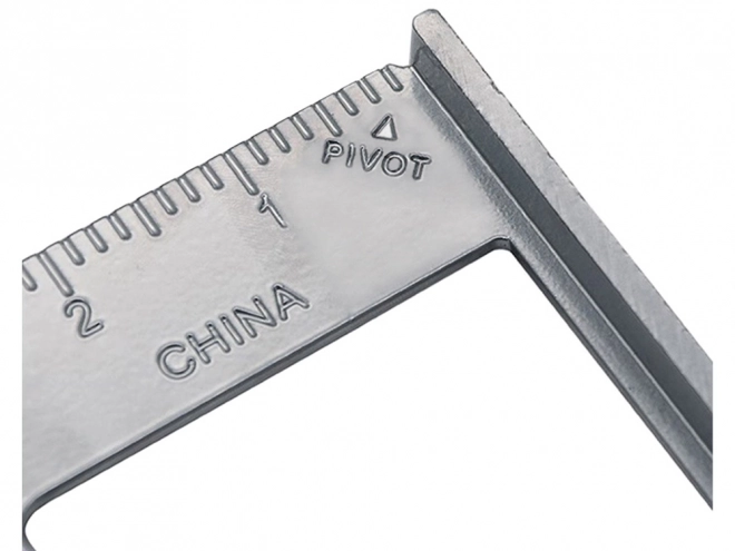 Aluminijast kotnik z graviranimi oznakami 180 mm