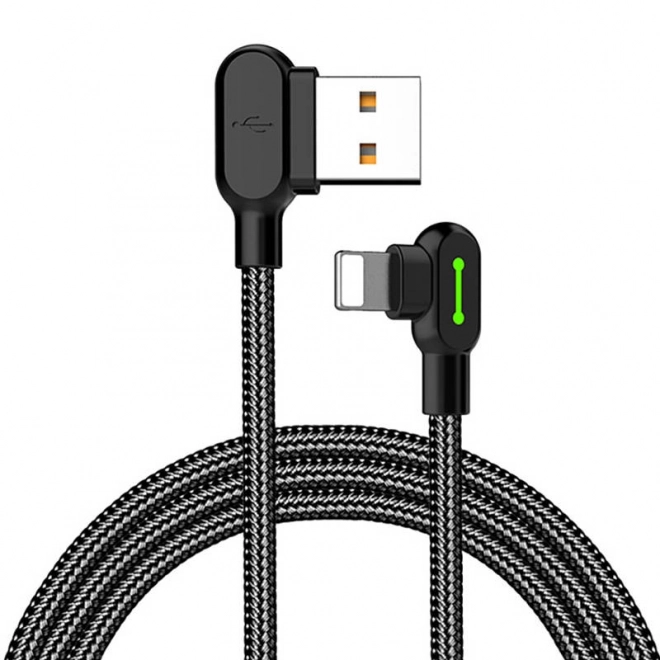 Kotna kabel USB Lightning Mcdodo CA-4674 LED, 0,5 m (črn)