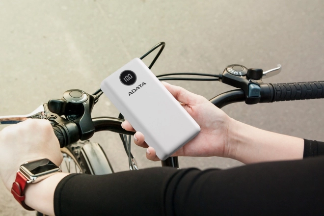 Powerbanka P20000QCD 20000mAh bela QC/PD