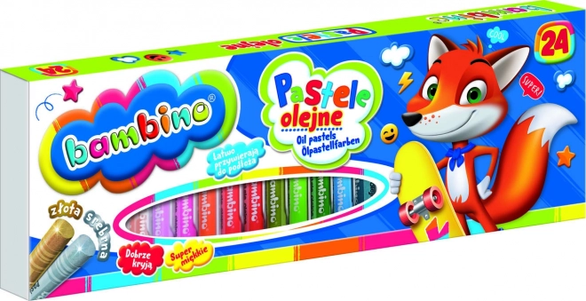 Oljne pastele Bambino 24 barv