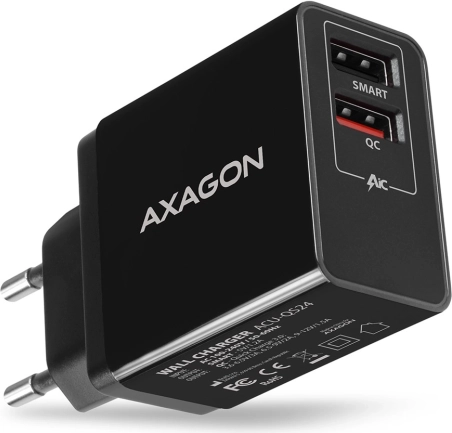 ACU-QS24 Hiter dvoportni USB polnilec 24 W