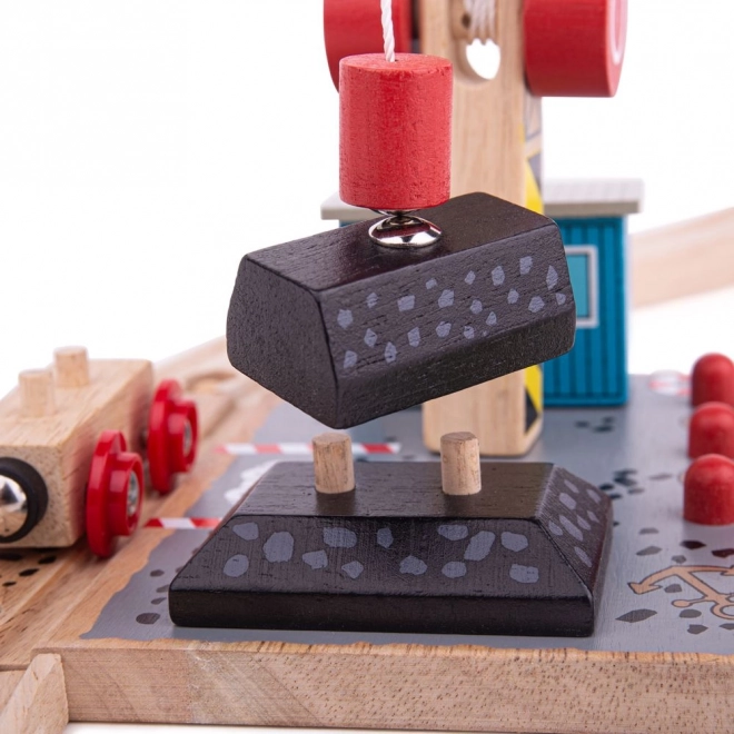 Bigjigs Rail Uhelný dok s žerjavom