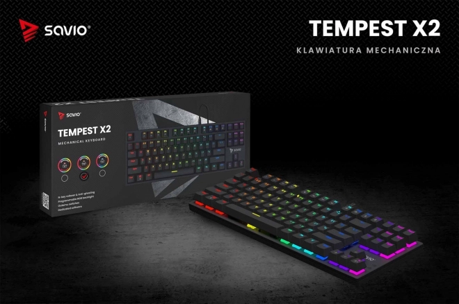 Mehanska tipkovnica Savio Tempest X2 RGB Outemu Brown