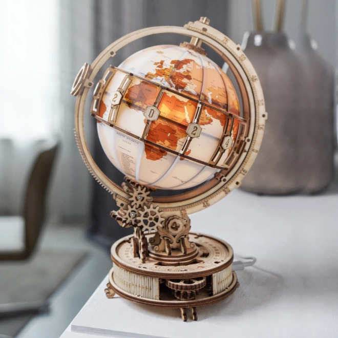 RoboTime 3D lesen mehanični puzzle Svetleči globus