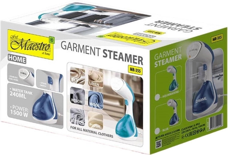 Moč 1500 W in para 20 g/min za hitre rezultate