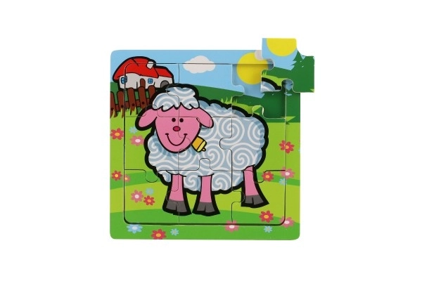 Mini sestavljanka Moje prve živalce - 9 koščkov