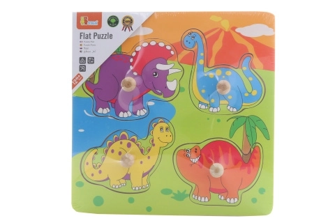 Lesena vstavljanka - dinozavri