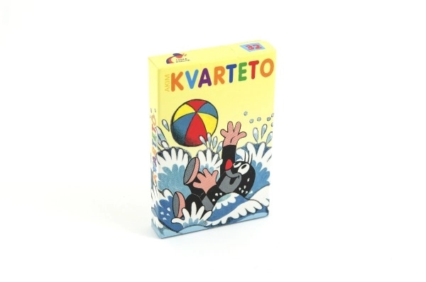 Kvartet Krtek družabna igra - karte v kartonski škatlici 6x9cm