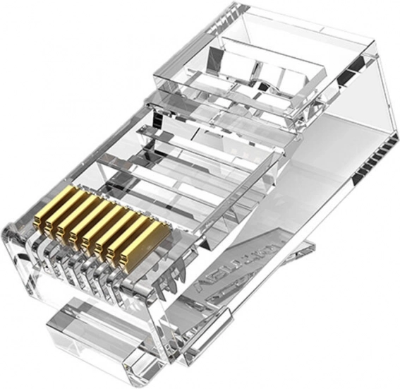 Vention modularni konektorji RJ45 cat.5e UTP, 50 kosov, prozorni