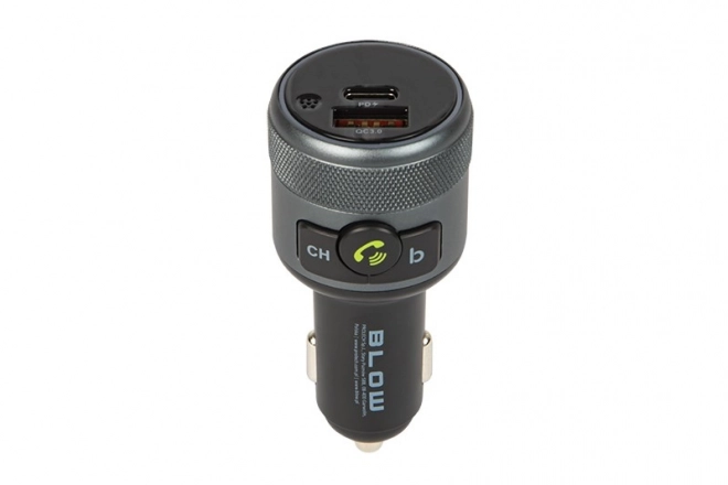 FM oddajnik Bluetooth5.1 + QC3.0 + PD 24W