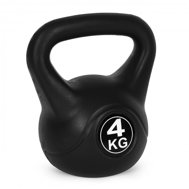 Kettlebell za vadbo črna - 4kg