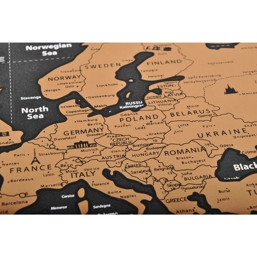 Zemljevid sveta - Praskalna karta z zastavami + dodatki 23442