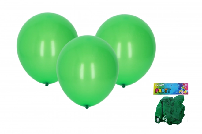 Zeleni balon za napihovanje 30 cm - 10 kosov