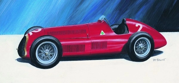 Model Alfa Romeo Alfetta 1950 17,2x6,5cm v škatli 25x14,5x4,5cm