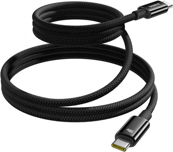 Baseus Tungsten Gold polnilni kabel USB-C na USB-C 100W 1 m črn