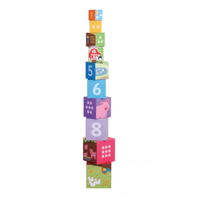 Bigjigs Toys Didaktične kocke farma