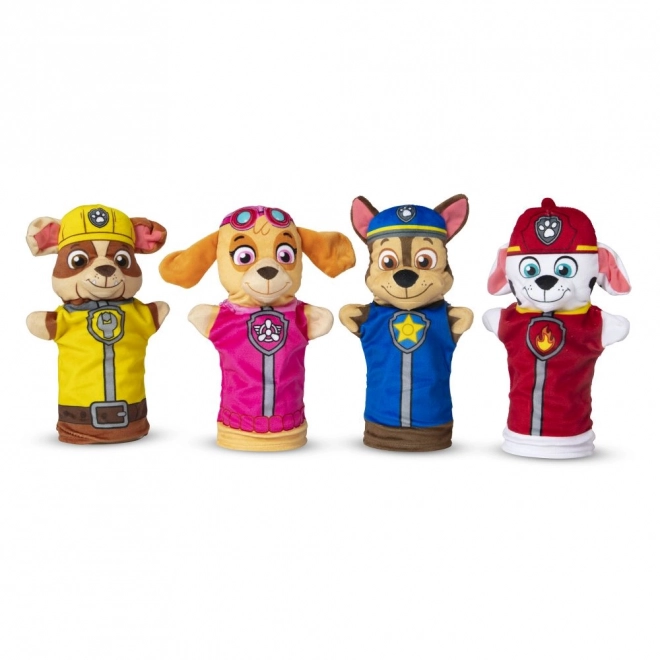 Štirje lutkovni junaki Tlapkova Patrola/Paw Patrol v škatli 26x30x6cm