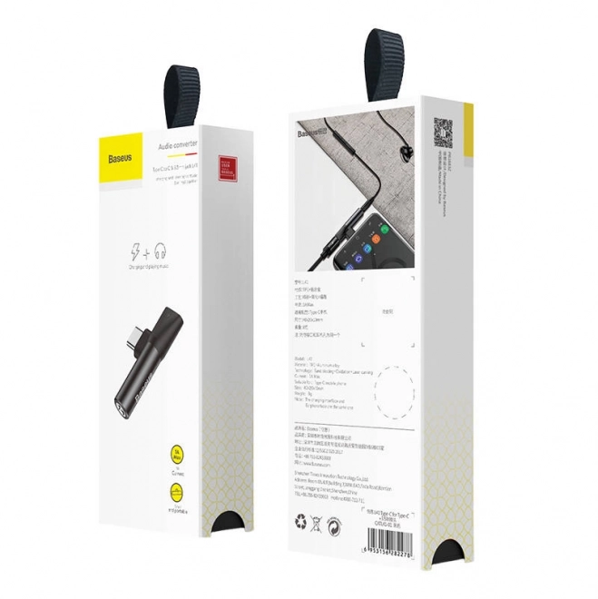 Avdio adapter USB-C na mini jack 3,5 mm USB-C (črna)