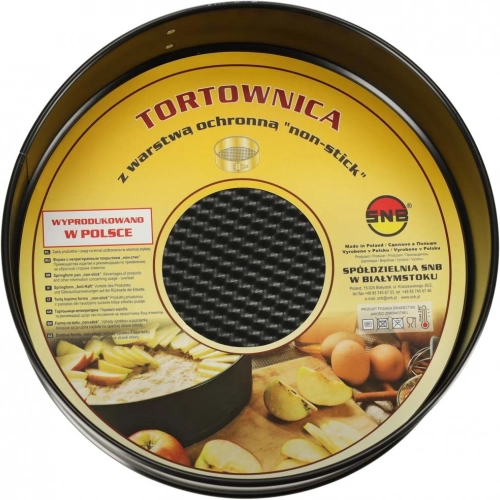 Tortni pekač z odstranljivim robom 24 cm črna