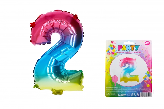 Mavrični balon za napihovanje - številka 2