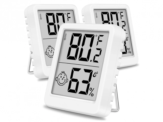 Digitalni termometer z vlažnostjo za dom