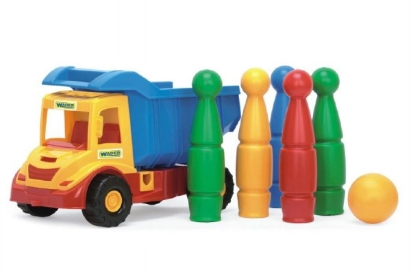 Kamion z nagibnim kesonom Multi Truck s kegljami