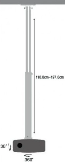 Nastavljiva višina 110–190 cm