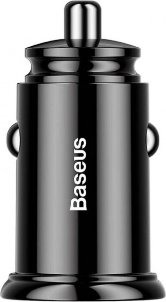 Baseus avtopolnilec 2x USB QC3.0 30W črn