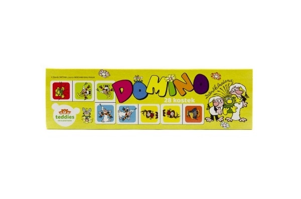 Domino Pridi z nami v pravljico 28ks družabna igra v škatlici 21x6x3cm
