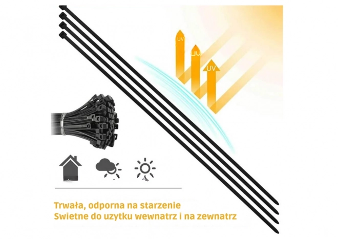 Kabelske vezičke Kabelski zaponki zadrge Triettes 300x3,6 MM
