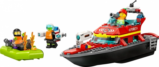 LEGO® City 60373 Gasilska reševalna ladja in čoln