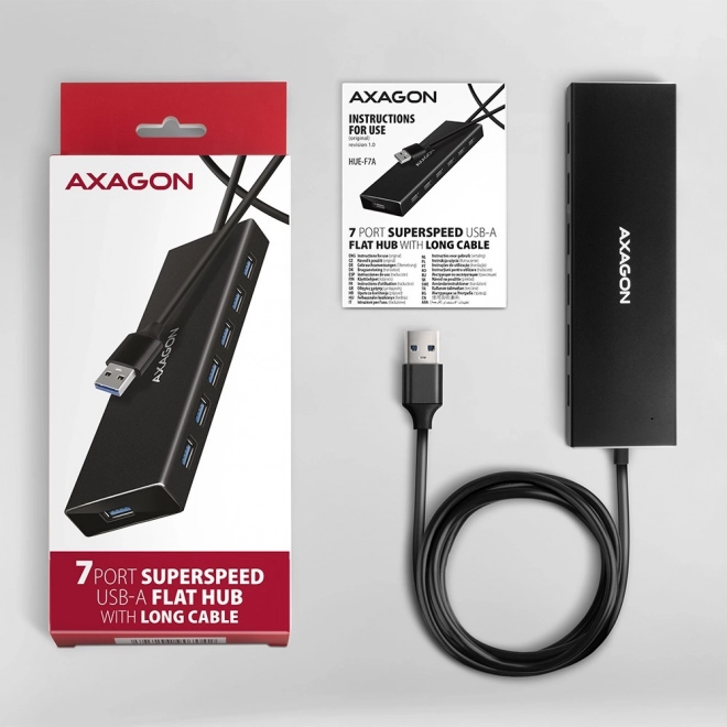 USB Razdelilnik 7-Portski AXAGON HUE-F7A