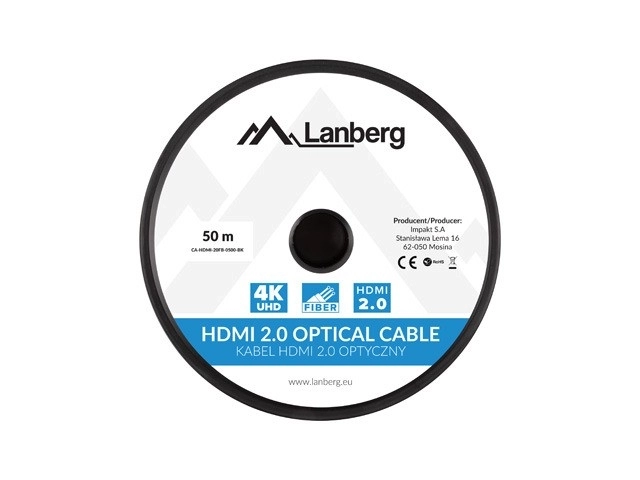 Kabel HDMI M/M v2.0 CA-HDMI-20FB-0500-BK 50m črna