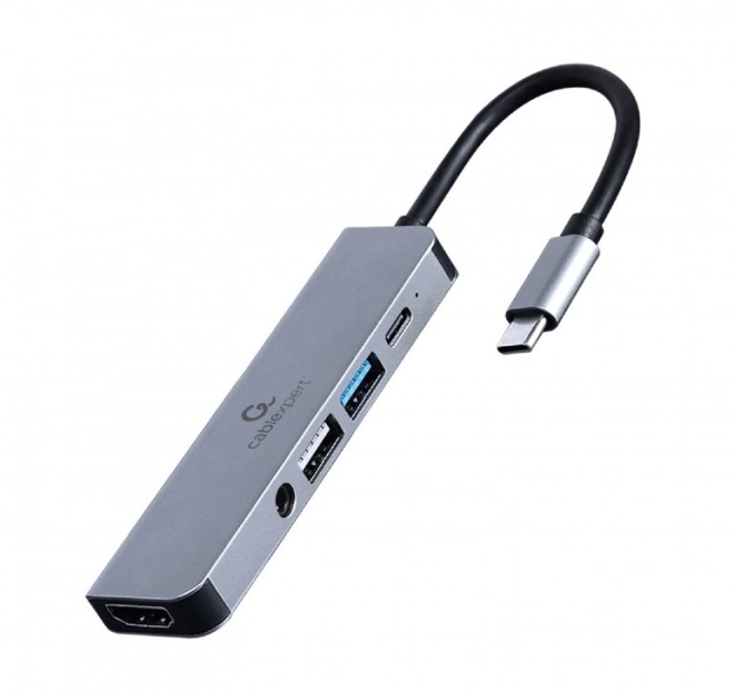 Adapter USB-C 5 v 1, PD, HDMI, Avdio, USB 3.1, USB 2.0