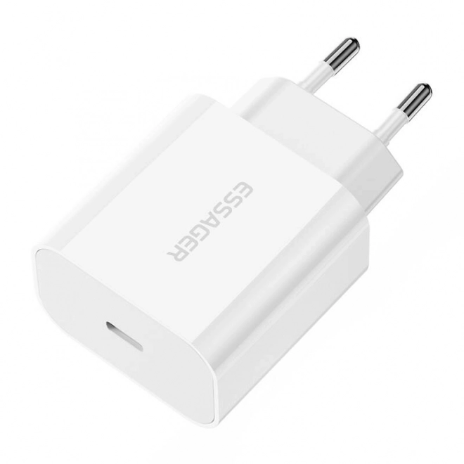 Polnilec USB-C 20W Essager PD (bela)