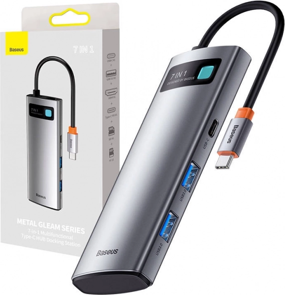 Baseus 7v1 USB-C adapter s HDMI in USB 3.0