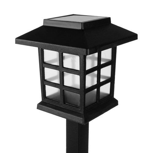 Sončna vrtna svetilna LED – set 6x hišica