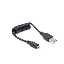 USB kabel AM-Micro Spiral 20-60 cm