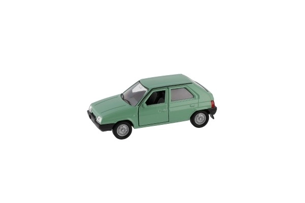 Auto Welly Škoda Favorit kov/plast 11cm 1:34 na prosti tek možnost 4 barv škatlica 15x7x7cm