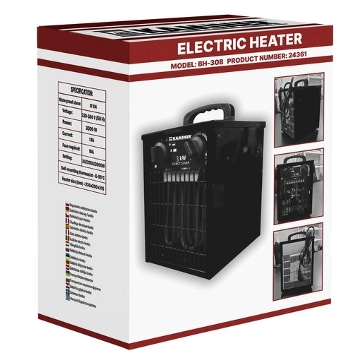 Električni grelec z ventilatorjem Kaminer 24361