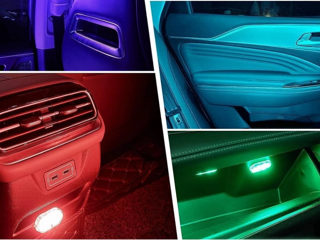 LED RGB osvetlitev notranjosti avta - brezžični dodatek