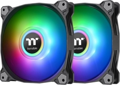 Ventilator Thermaltake Pure Duo 12 ARGB Sync Radiator - 2 pakiranja črn