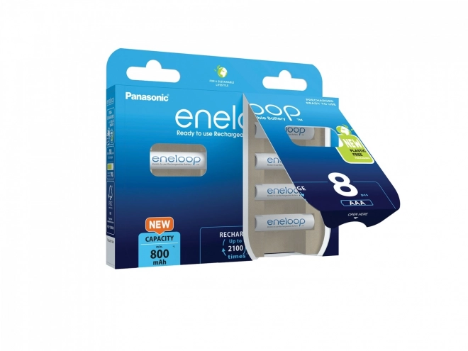 Polnilne baterije Eneloop AAA 800 mAh 8 kos